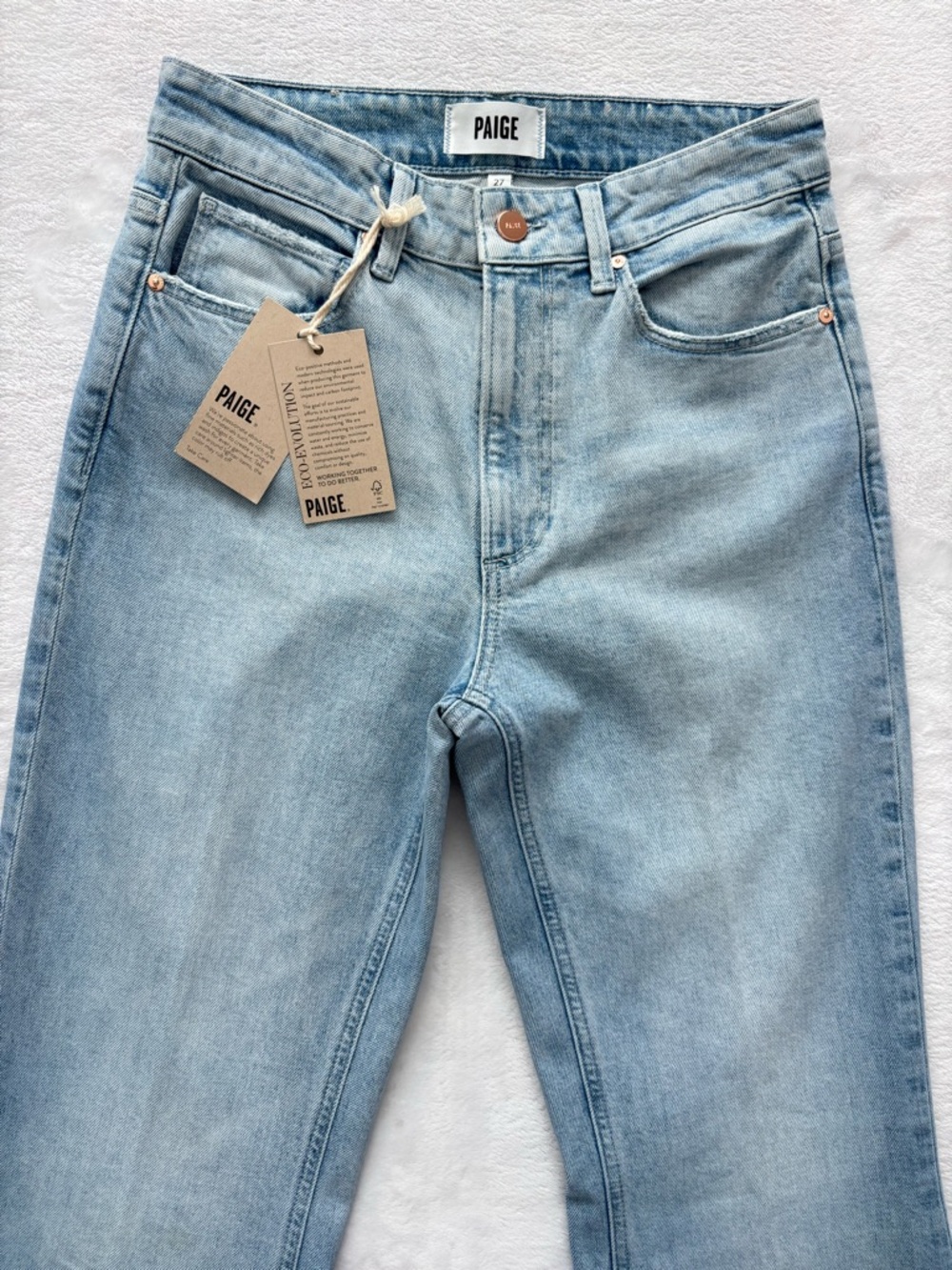 PAIGE Marlow Reverse Seamed Super Flare High Rise Jeans--NWT--27 - Picture 3 of 16